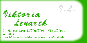 viktoria lenarth business card